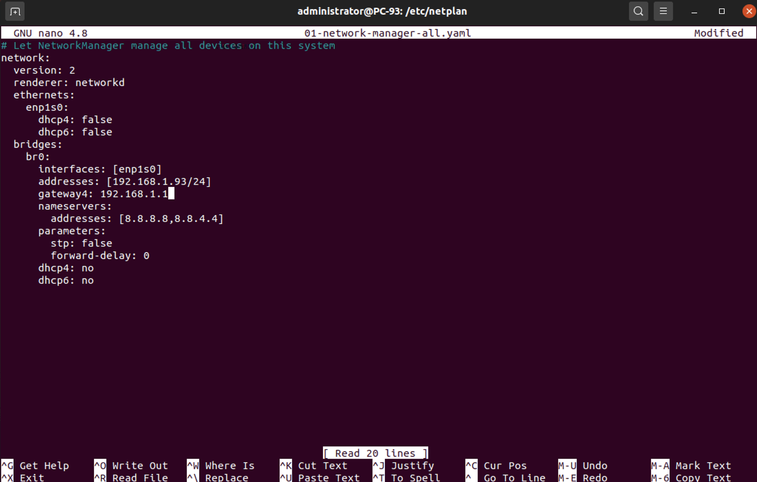 Linux network manager. Netplan файл. Netplan yaml Ubuntu. Netplan синтаксис Debian. Sudo Nano /etc/netplan/ .yaml.