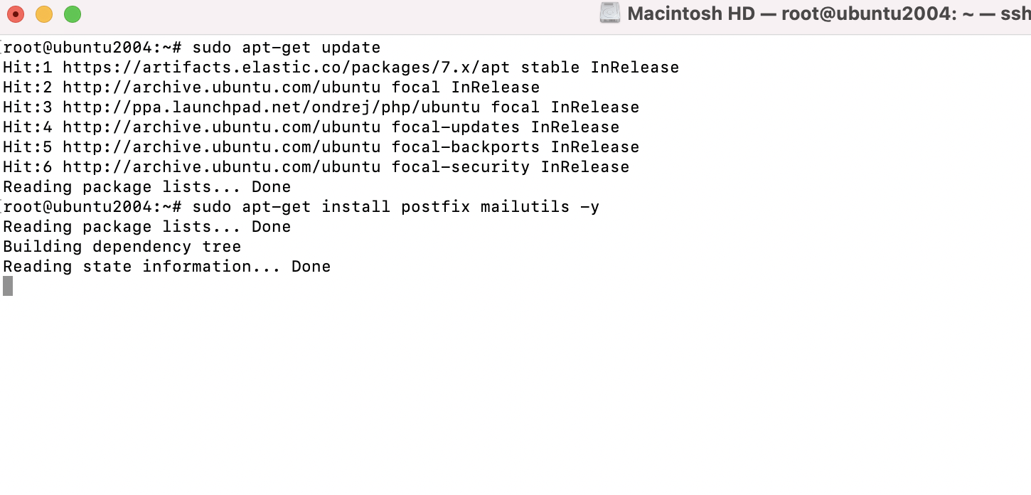 defualt postfix config macos server 5.4