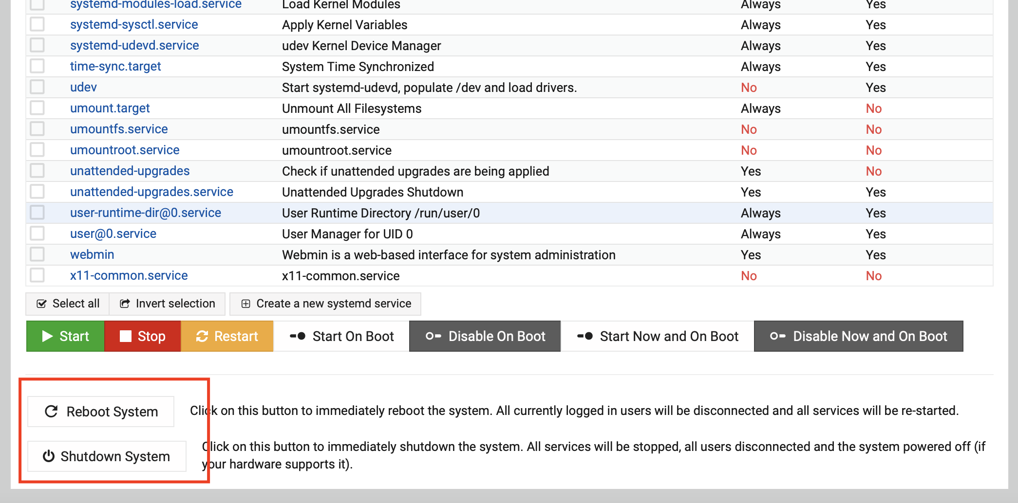 webmin change port