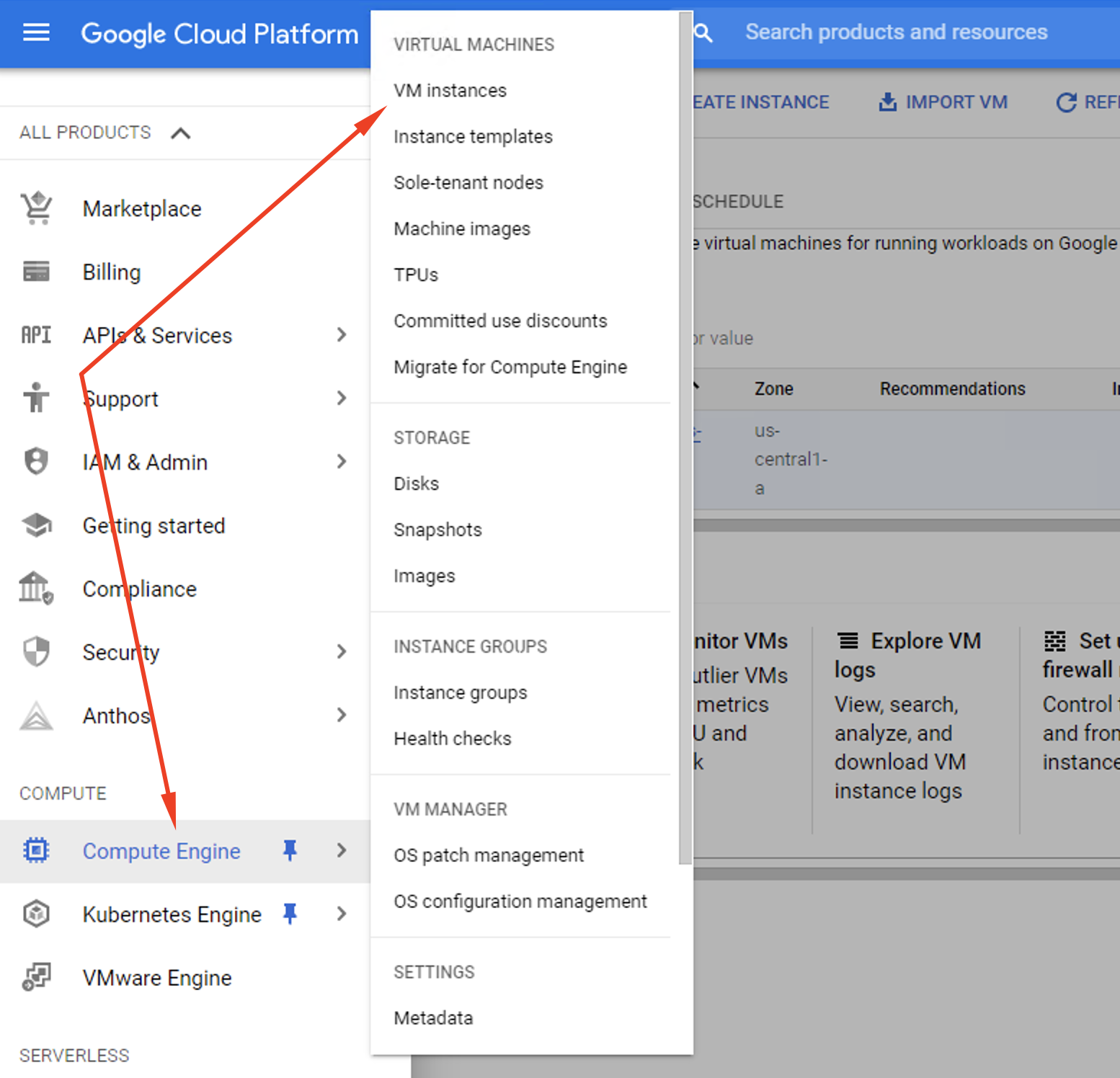 google compute engine windows server setup ftp